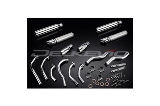 Système d'échappement complet pour Honda Gl1500C F6C Valkyrie 96-03 6-2 410mm, silencieux à déflecteur Slashcut