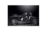 Full Exhaust System for Kawasaki Vulcan S En650 2015-21 2-1 550mm Custom Silencer Slash Cut