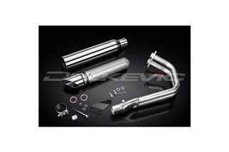 Komplette Abgasanlage für Kawasaki Vulcan S En650 2015–21 2–1, 410 mm, kundenspezifischer Schalldämpfer, Slash Cut