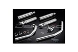 Sistema di scarico completo per Yamaha Xvs650 Dragstar 97-03 2-2 410mm Custom Silencer Slash Cut