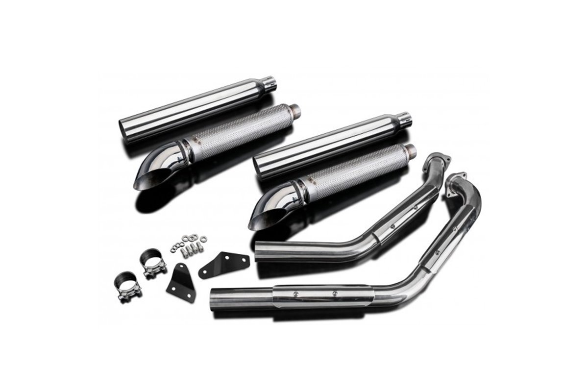 Sistema di scarico completo taglio di barra del silenziatore personalizzato 410mm honda vt750 shadow 2008 2018