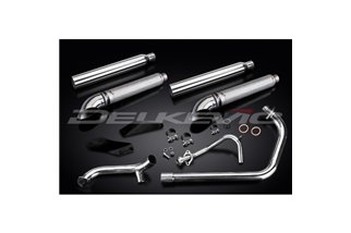 Sistema di scarico completo il silenziatore personalizzato da 550 mm risultante yamaha xvs650 dragstar 2004 2016