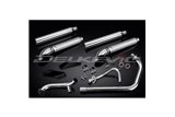 Sistema di scarico completo il silenziatore personalizzato da 550 mm risultante yamaha xvs650 dragstar 2004 2016