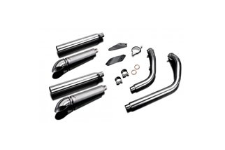 Complete exhaust system the resulting 550mm custom silencer yamaha xv125 1988 2017