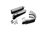 Complete exhaust system the resulting 550 mm custom silencer triumph bonneville bobber 2017 2020