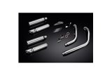 Sistema di scarico completo per Honda Vt750 Shadow Spirit 08-18 2-2 410mm Silenziatore Custom Slash Cut