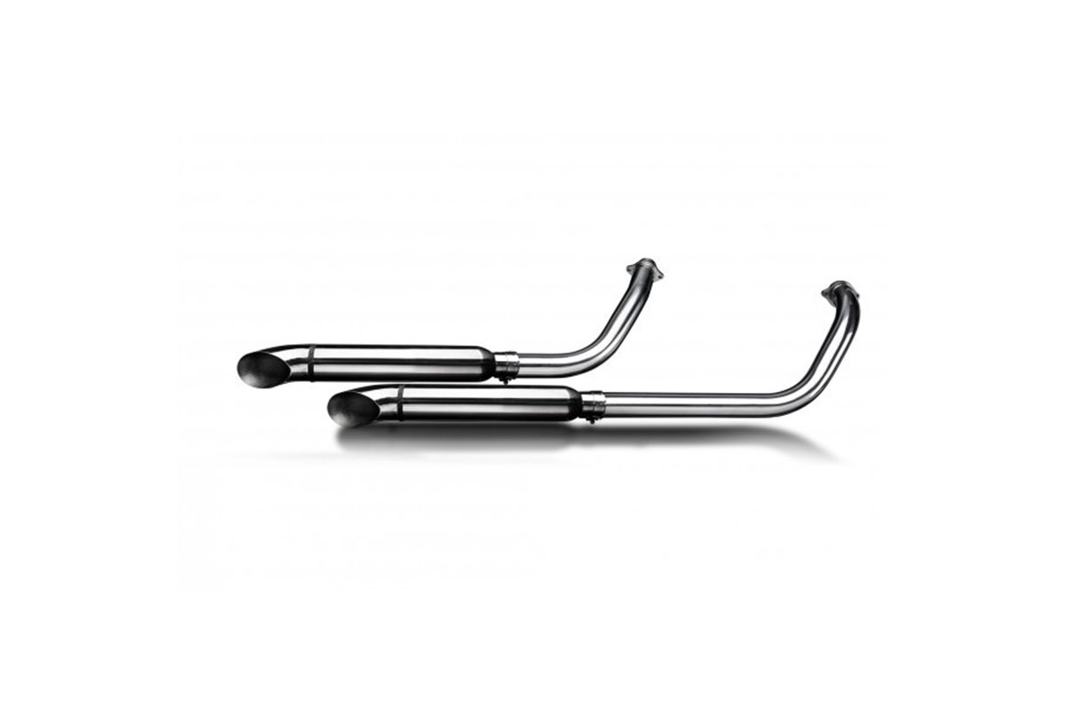 Full Exhaust System For Honda Vt750 Shadow Spirit 08-18 2-2 410mm Custom Silencer Turn Out