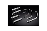 Full Exhaust System For Honda Vt750 Shadow Spirit 08-18 2-2 410mm Custom Silencer Turn Out