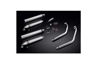 Full Exhaust System for Kawasaki Vn900 06-16 2-2 550mm Custom Silencer Turn Out