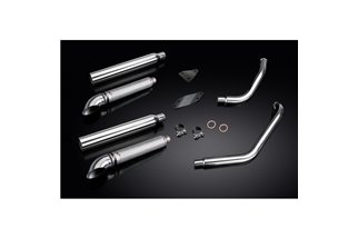 Sistema di scarico completo per Kawasaki Mean Streak Vn1500 Vn1600 02-08 2-2 550mm Turn Out Silencer