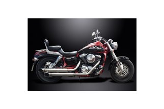 Système d'échappement complet pour Kawasaki Mean Streak Vn1500 Vn1600 02-08 2-2 550 mm silencieux