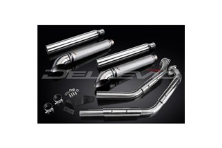 Sistema di scarico completo per Suzuki Vl800 Intruder 01-16 2-2 550mm Custom Silencer Turn Out