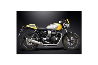 Komplette Abgasanlage für Triumph Street Cup 17-19 550 mm Custom Turnout Schalldämpfer