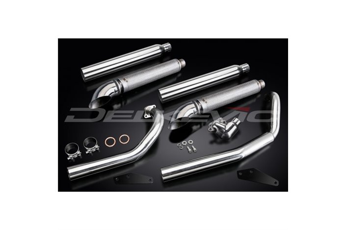 Sistema di scarico completo per Yamaha Xvs650A Dragstar 04-16 2-2 550mm Custom Silencer Turn Out