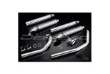 Full Exhaust System For Yamaha Xvs650A Dragstar 04-16 2-2 550mm Custom Silencer Turn Out