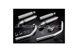 Sistema di scarico completo per Yamaha Xvs650A Dragstar 04-16 2-2 410mm Custom Silencer Turn Out