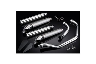 Sistema di scarico completo per Yamaha Xv535 1987-2003 2-2 550mm Silenziatore Turnout Deflettore