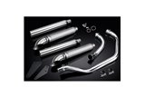 Sistema di scarico completo per Yamaha Xv535 1987-2003 2-2 550mm Silenziatore Turnout Deflettore