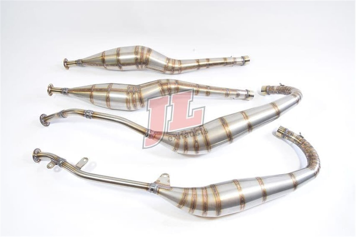 Sistema Di Scarico Completo JL Stile Gp In Acciaio Inossidabile Suzuki Rg500 1985-1987