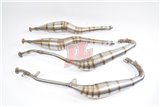 Sistema Di Scarico Completo JL Stile Gp In Acciaio Inossidabile Suzuki Rg500 1985-1987