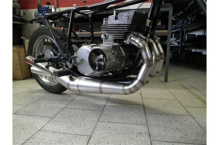 Komplette Auspuffanlage Jl Exhausts Integral-Stil Aus Edelstahl Suzuki Gt550