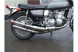 Système Complet D'Échappement Jl Exhausts Intégral En Acier Inoxydable Poli Suzuki Gt750