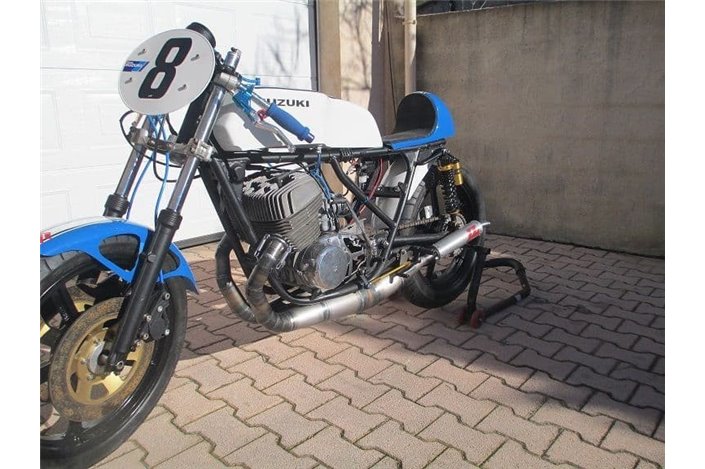 Échappement Silencieux Jl Exhausts Voyage Boulonné Latéral En Acier Doux Suzuki Tr500