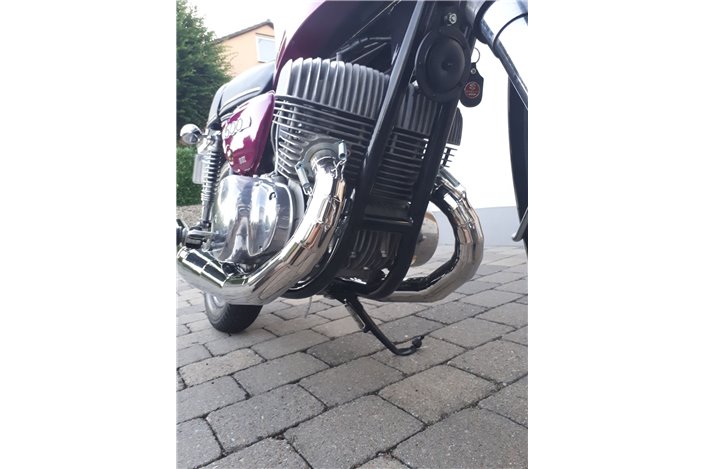 Schalldämpfer Auspuff Jl Exhausts Polierter Edelstahl Mit Integriertem Edelstahl-S Suzuki T500