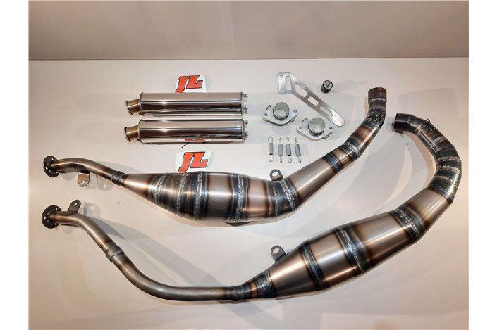 Mufflers d'expansion d'expansion Jim Lomas GP Style Suzuki RGV250 VJ22 1990 1995 Silencieux Inox