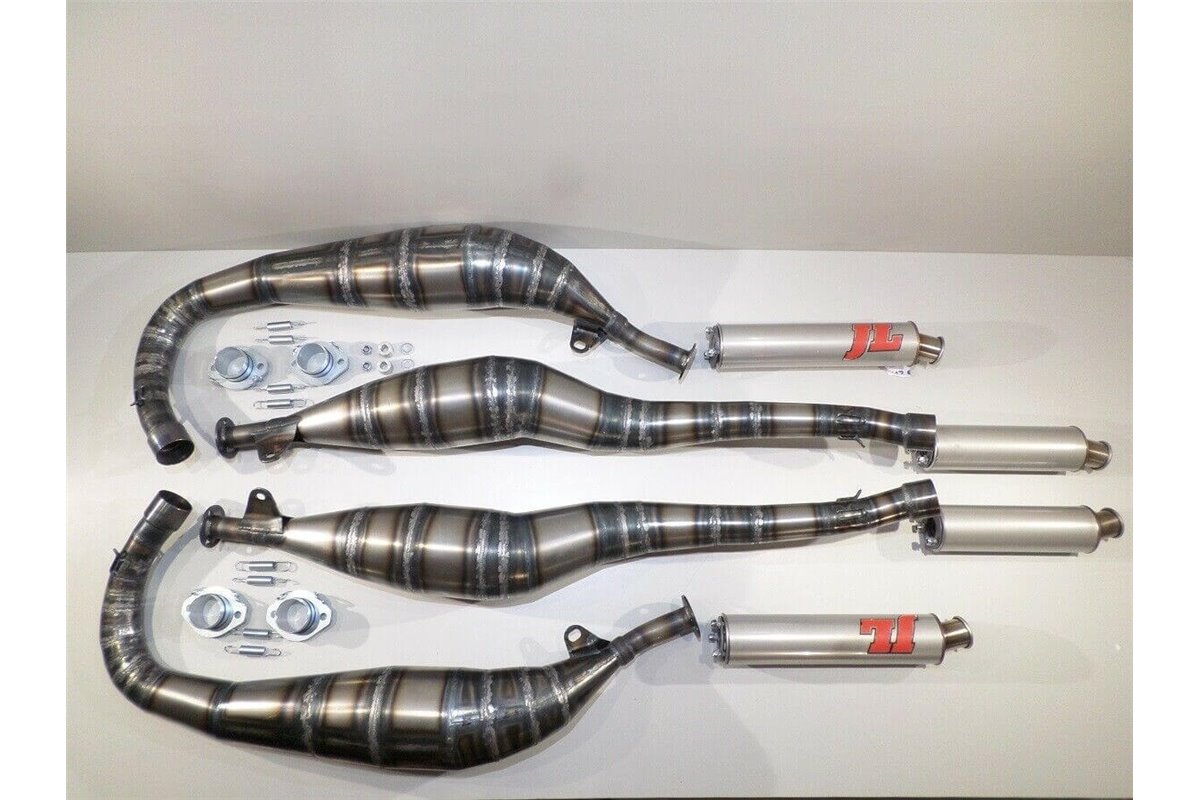 Mufflers d'expansion d'expansion Jim Lomas Suzuki RG 500 1985 1989 Silencieux Inox