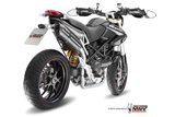 Schalldämpfer Escape Mivv Suono Schwarz Schwarz Edelstahl Ducati Hypermotard 1100 2007 - 2009