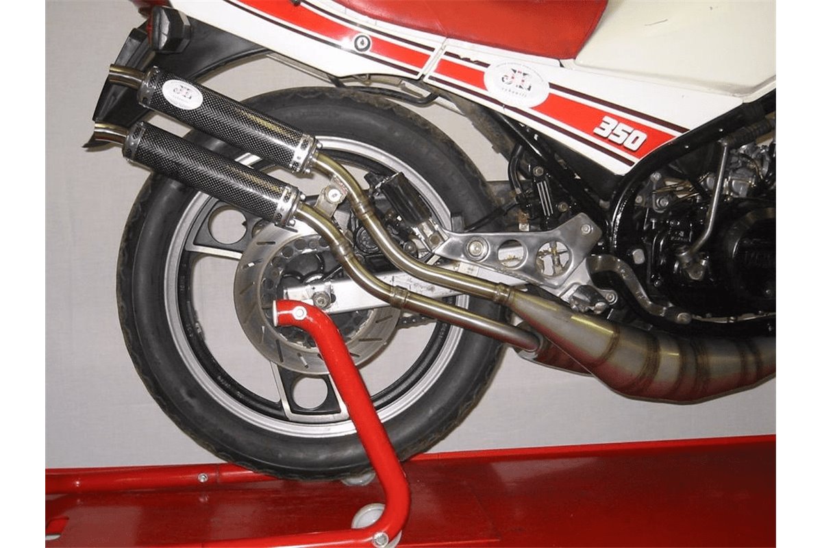 Système Complet D'Échappement Jl Exhausts Style Gp En Acier Doux Yamaha Rz350 Ypvs