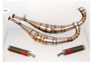 Mufflers d'expansion d'expansion Jim Lomas Yamaha RD350 LC 1974 1994 Silencieux Inox