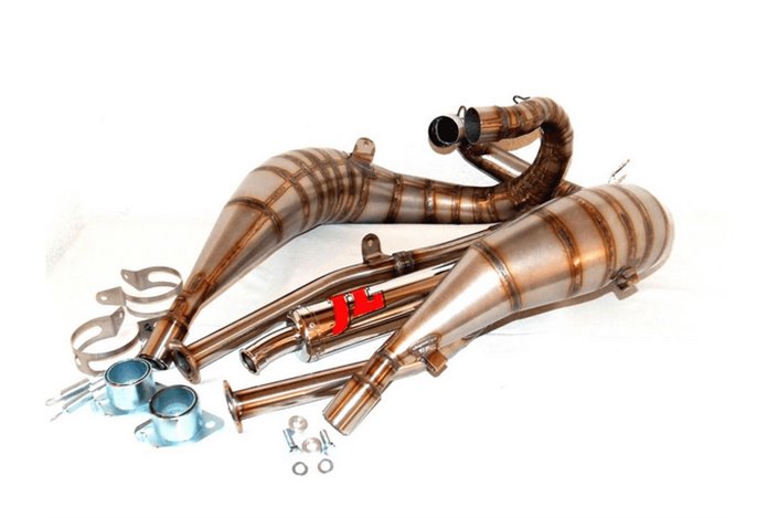 Exhausts Expansions Chambers Pipes Top Rear Exit Jim Lomas Yamaha Tdr 250 1987 1993 Stainless Steel Exhaust