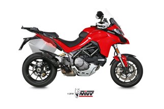 Schalldämpfer Escape Mivv Suono Schwarz Schwarz Edelstahl Ducati Multistrada 1260 2018 - 2020