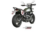 Silencer Exhaust Mivv Delta Race Black Black Stainless Steel Ducati Scrambler 800 2015 - 2020