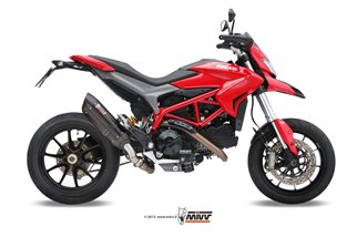 Schalldämpfer Escape Mivv Suono Schwarz Schwarz Edelstahl Ducati Hypermotard 821 2013 - 2015