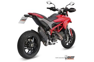 Terminale Scarico Mivv Suono Black Inox Nero Ducati Hypermotard 821 2013 - 2015