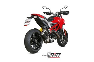 Silencers Exhaust Mivv Mk3 Black Black Stainless Steel Ducati Hypermotard 939 2016 - 2018