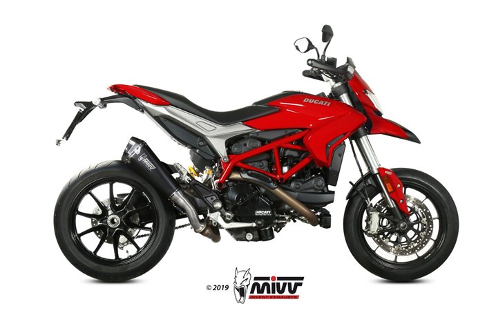 Silencieux Echappement Mivv Delta Race Noir Noir Inox Ducati Hypermotard 939 2016 - 2018