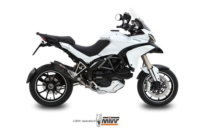 Terminale Scarico Mivv Suono Black Inox Nero Ducati Multistrada 1200 2010 - 2014