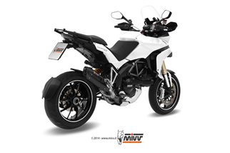 Schalldämpfer Escape Mivv Suono Schwarz Schwarz Edelstahl Ducati Multistrada 1200 2010 - 2014