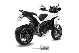 Schalldämpfer Escape Mivv Suono Schwarz Schwarz Edelstahl Ducati Multistrada 1200 2010 - 2014