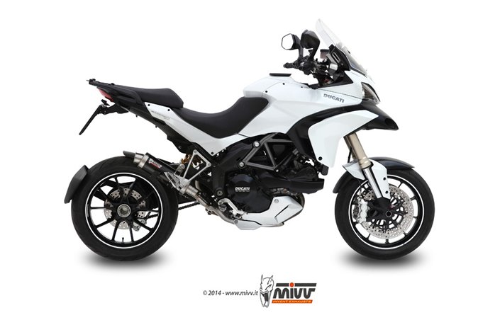 Silencieux Echappement Mivv Gp Noir Noir Inox Ducati Multistrada 1200 2010 - 2014