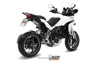 Schalldämpfer Escape Mivv Gp Schwarz Schwarz Edelstahl Ducati Multistrada 1200 2010 - 2014