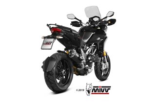 Silencer Exhaust Mivv Delta Race Black Black Stainless Steel Ducati Multistrada 1200 2010 - 2014