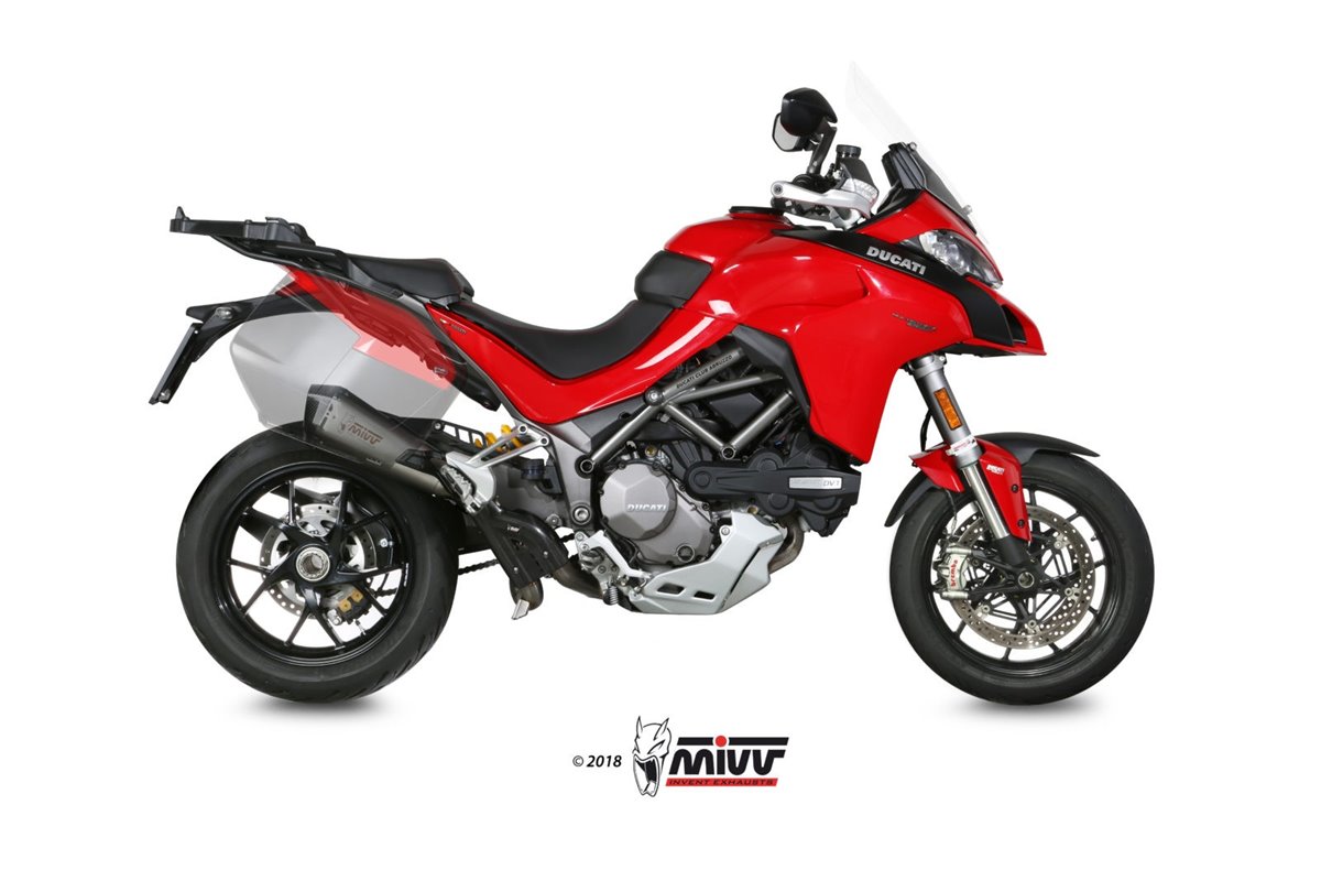 Schalldämpfer Escape Mivv Delta Race Edelstahl Ducati Multistrada 1200 2015 - 2017