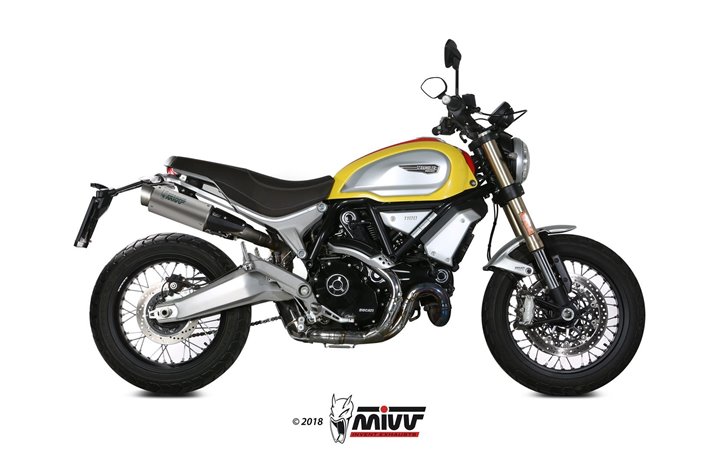 Silencieux Echappement Mivv Gp Pro Titanium Ducati Scrambler 1100 2018 - 2020