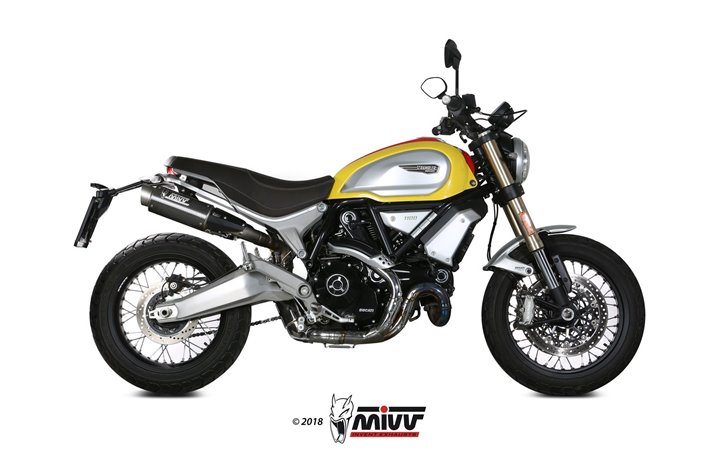 Silencers Exhaust Mivv Gp Pro Carbon Ducati Scrambler 1100 2018 - 2020