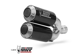 Silencieux Echappement Mivv Mk3 Carbone Ducati Monster 1200 2017 - 2021